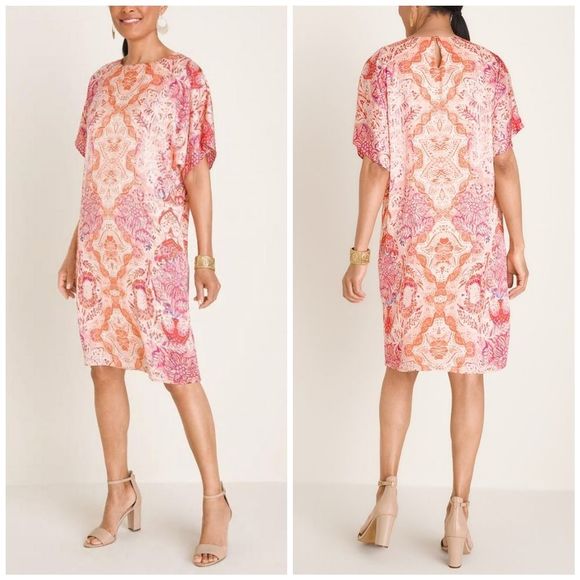 Chico's Dresses & Skirts - CHICOS Scarf Mandala Paisley Kimono Dress
